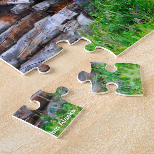 Log Cabin Alaska Legpuzzel (Zijkant)