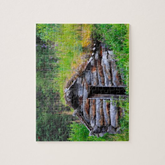 Log Cabin Alaska Legpuzzel (Verticaal)