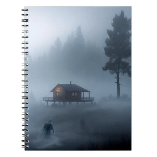 Log Cabin bij het Haunted Lake Notitieboek