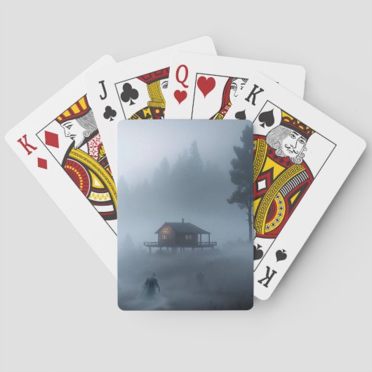 Log Cabin bij het Haunted Lake Pokerkaarten (Achterkant)