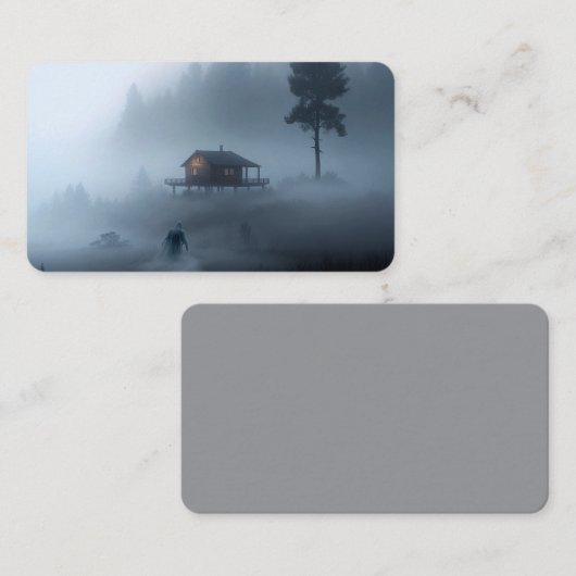 Log Cabin by the Haunted Lake Visitekaartje (Voorkant / Achterkant)