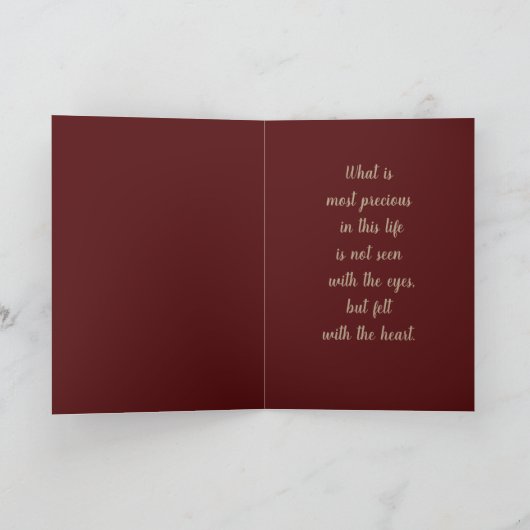 LOg Cabin Christmas Feestdagen Kaart (Binnen)