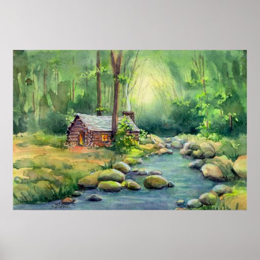 LOG CABIN DOOR SHARON SHARPE POSTER (Voorkant)