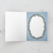 LOG CABIN & FIR BOUGHS beroemd gemaakt door SHARON Feestdagen Kaart (Binnen)