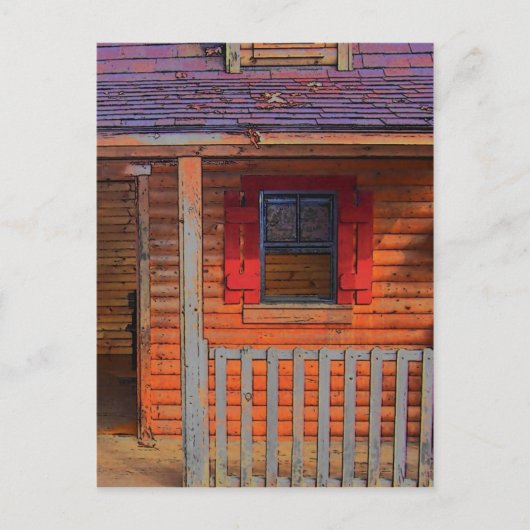 Log Cabin Home Briefkaart (Voorkant)