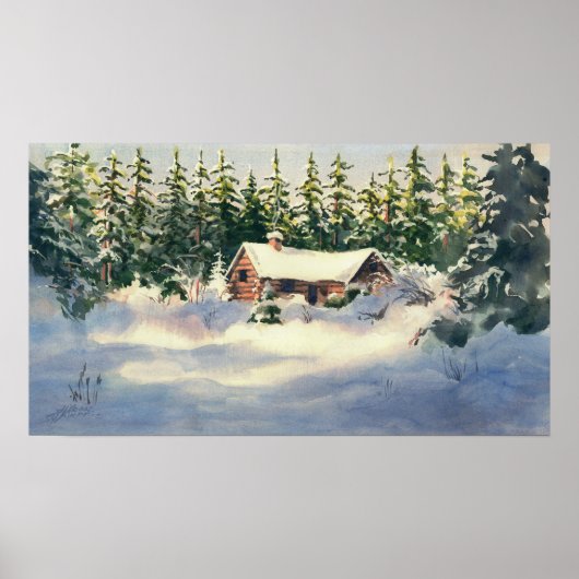 LOG CABIN IN SNEE DOOR SHARON SHARPE POSTER (Voorkant)