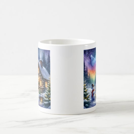 Log Cabin - Kerstmis Koffiemok (Center)