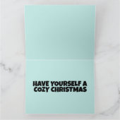 LOG CABIN KERSTMIS WENSKAART KAART (Binnen)