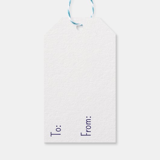 Log Cabin op kerstavond van en naar Cadeaulabel (Achterkant)