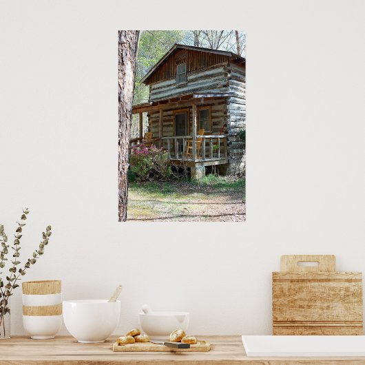Log Cabin Poster (Keuken)