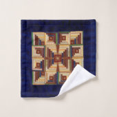 Log Cabin quilt Bad Handdoek (Wasdoekje)