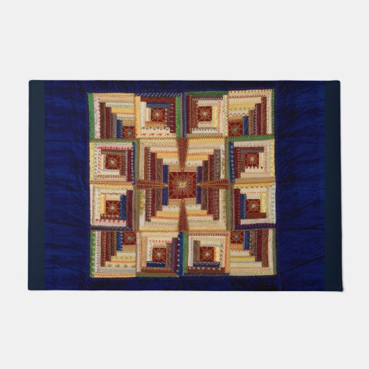 Log Cabin quilt Deurmat (Voorkant)