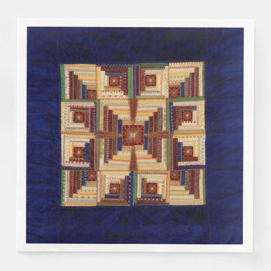 Log Cabin quilt Servet (Voorkant)