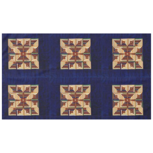 Log Cabin quilt Tafelkleed (Voorkant (Horizontaal))