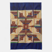Log Cabin quilt Theedoek (Verticaal)