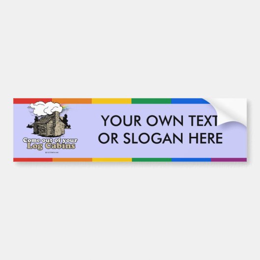 LOG CABIN REPUBLICANEN BUMPERSTICKER (Voorkant)