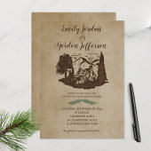 Log Cabin Rustic Outdoor Wedding Lodge Mountain Kaart
