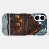 LOG CABIN SNEEUW OTTER BOX IPHONE HOES (Achterkant (horizontaal))