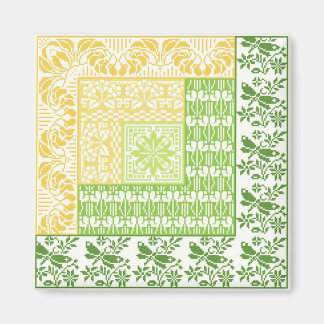 Log Cabin Spring Magneet