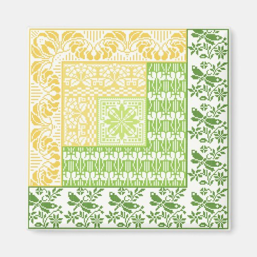 Log Cabin Spring Magneet (Voorkant)