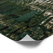 Log Cabin, Stream, Mountains and Deer Nature Art Poster (Hoek)