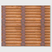 Log Cabin Wall Cadeaupapier (Vlak)