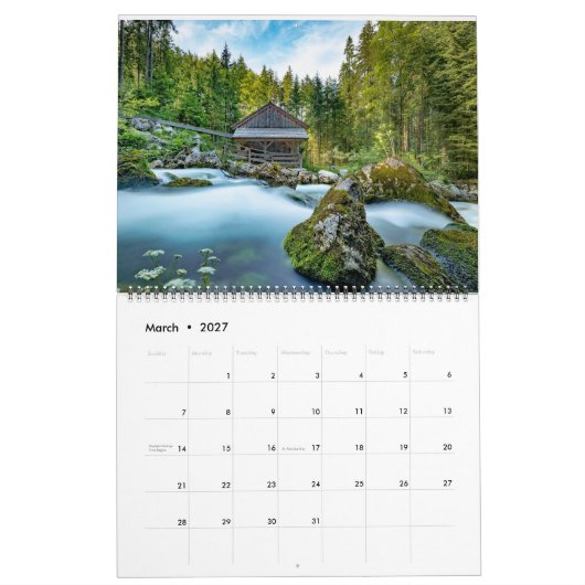 Log Cabin Whispers: Een jaar van rustieke retraite Kalender (Mar 2027)