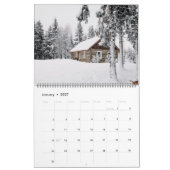 Log Cabin Whispers: Een jaar van rustieke retraite Kalender (Jan 2027)