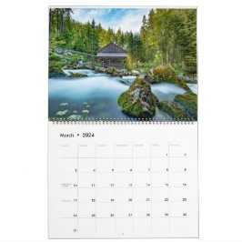 Log Cabin Whispers: Een jaar van rustieke retraite Kalender