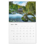 Log Cabin Whispers: Een jaar van rustieke retraite Kalender (Mar 2026)