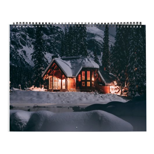 Log Cabin Whispers: Een jaar van rustieke retraite Kalender (Hoes)