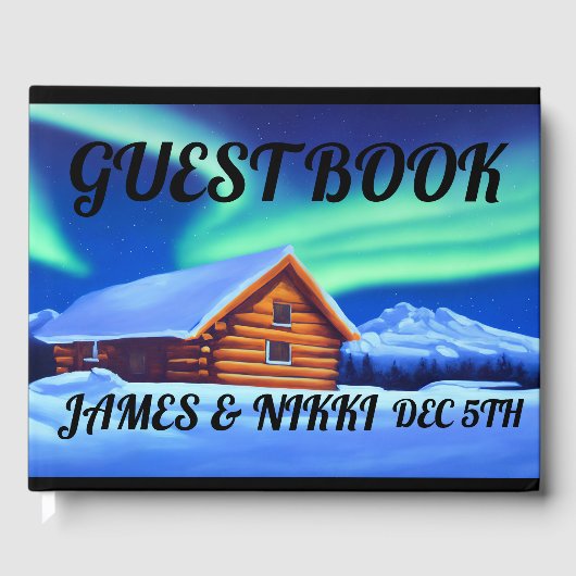 LOG CABIN WINTER BRUILOFT Gastenboek (Voorkant)