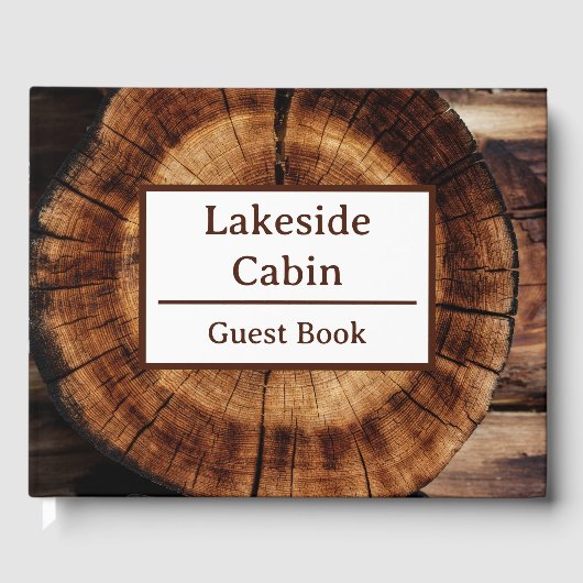 Log Cabin Woodys Airbnb Vacation Rental Gastenboek (Voorkant)