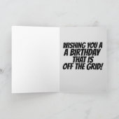 LOG CABINE VERJAARDAGSKAARTEN, UIT HET ROOSTER KAART (Binnen)