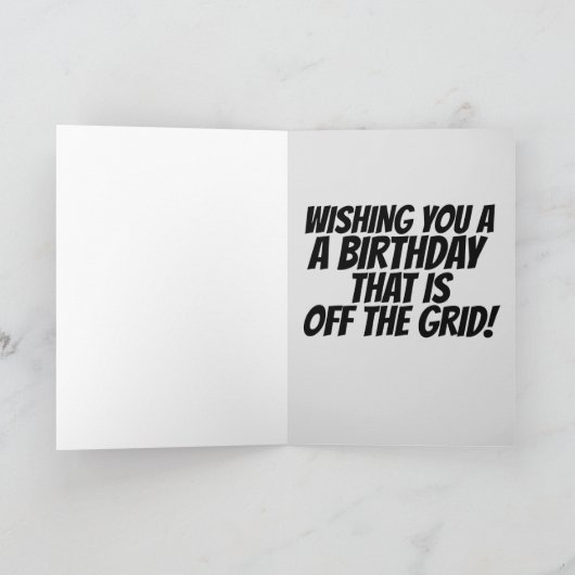 LOG CABINE VERJAARDAGSKAARTEN, UIT HET ROOSTER KAART (Binnen)