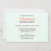 Log- en Holly-bessen - vintage kerstparty inv Kaart (Achterkant)