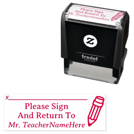 "Log en keer terug naar" en noem Rubberstempel Zelfinktende Stempel (In situ)