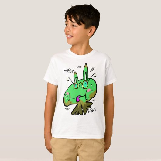 Log Frog Ribbit 3 k T-shirt (Voorkant volledig)