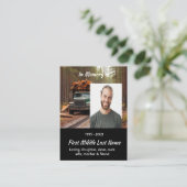 Log Haul Chauffeur Herinnering Visitekaartje (Staand voorkant)