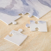 Log Home Met Paard en Overdekte Wagon Legpuzzel (Zijkant)