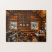 LOG HOUSE LICIET JIGSAW PUZZZLE LEGPUZZEL (Horizontaal)