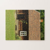 LOG HOUSE TINY HOUSE JIGSAW PUZZZLE LEGPUZZEL (Horizontaal)