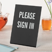 LOG IN RECLAMEBORD MET VOETSTUK (Insitu)