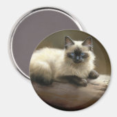 Log Lounger Siamese Kitten Magneet (Voorkant / Achterkant)