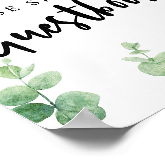 Log ons eBay-estbook Eucalyptus Weddenschap Poster (Hoek)