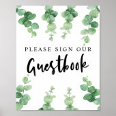 Log ons eBay-estbook Eucalyptus Weddenschap Poster (Voorkant)