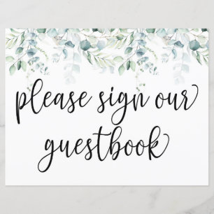Log ons Guestbook in - Eucalyptus Weddenschap