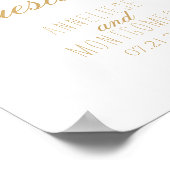 Log ons Guestbook in - Wit Poster (Hoek)