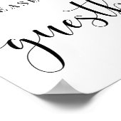 Log ons Poster voor bruiloft in het Guestbook (Hoek)