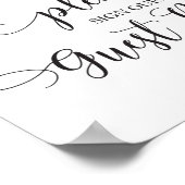 Log onze bruiloft voor het gastboek in poster (Hoek)